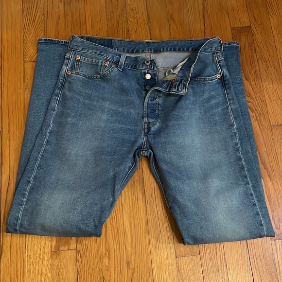 Men's 501 Jeans Original Fit , Blue, W33 L34 - Picture 5 of 13